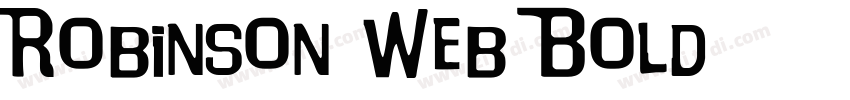Robinson Web Bold字体转换
